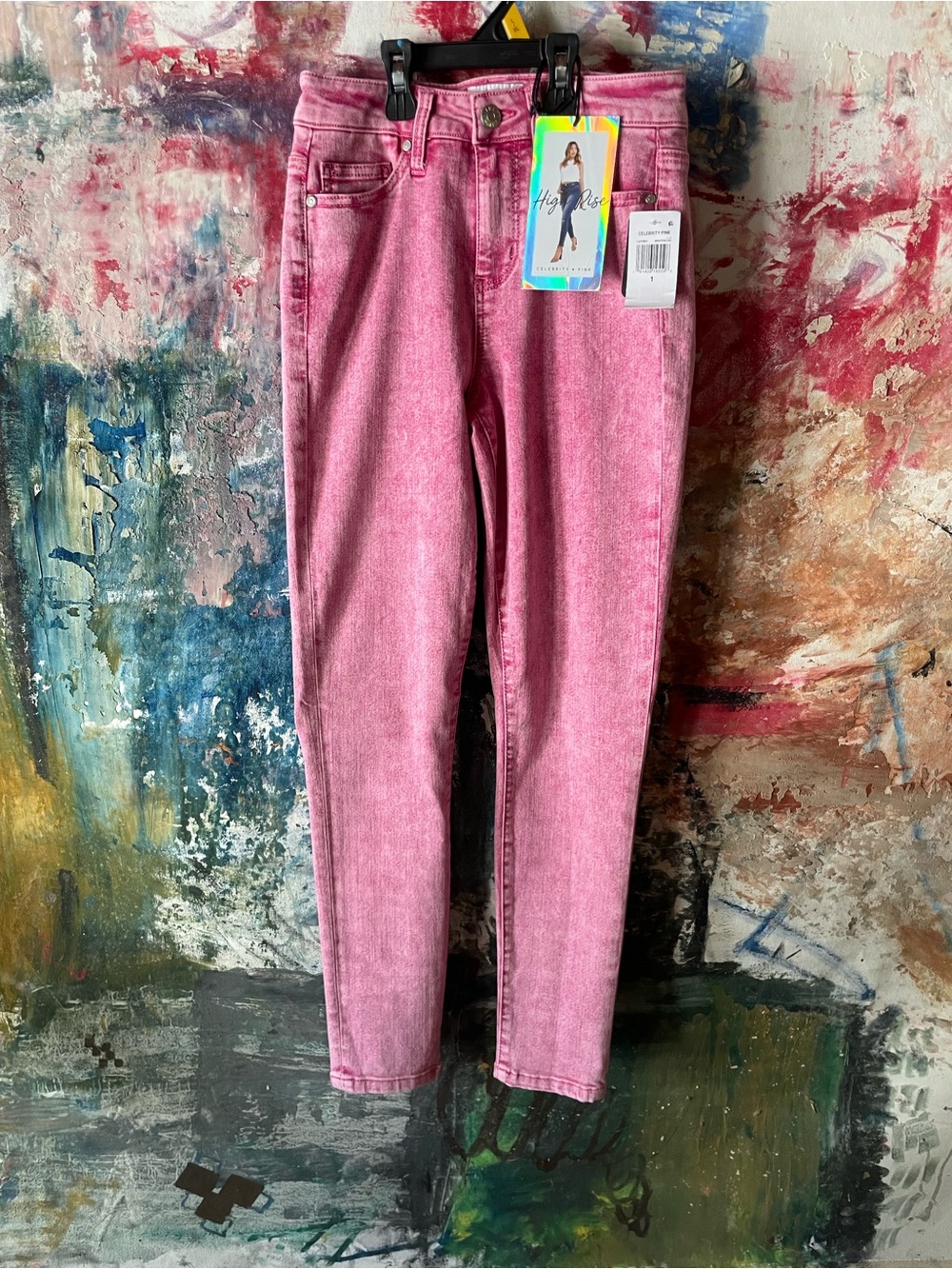 Celebrity Pink High-Rise Pink Wash Jeans